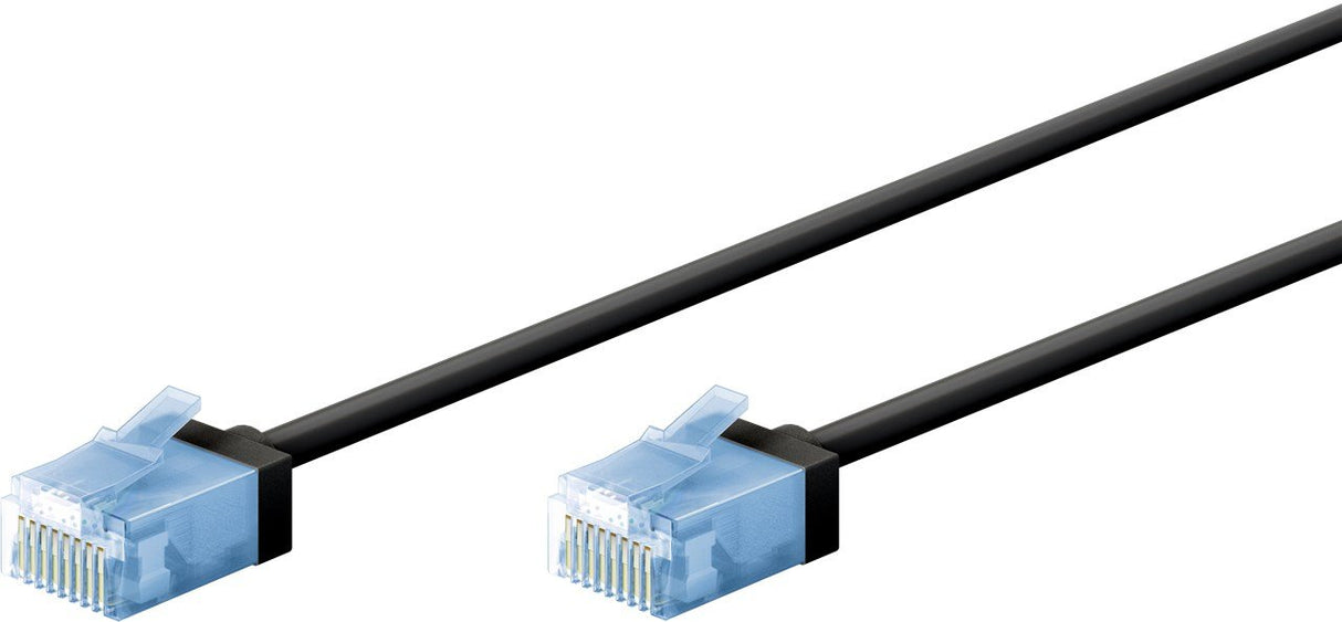 EAN 4040849742330 - Goobay 74233 cable de red Negro 1 m Cat6a U/UTP (UTP) imagen 5