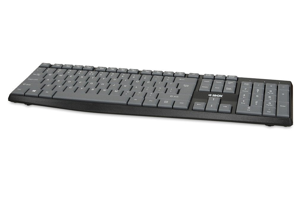 EAN 5903968681272 - iBox IKC2010G teclado Hogar USB QWERTY Inglés Gris, Negro imagen 3