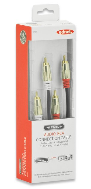 Audio Connection Cable, 2x Rc