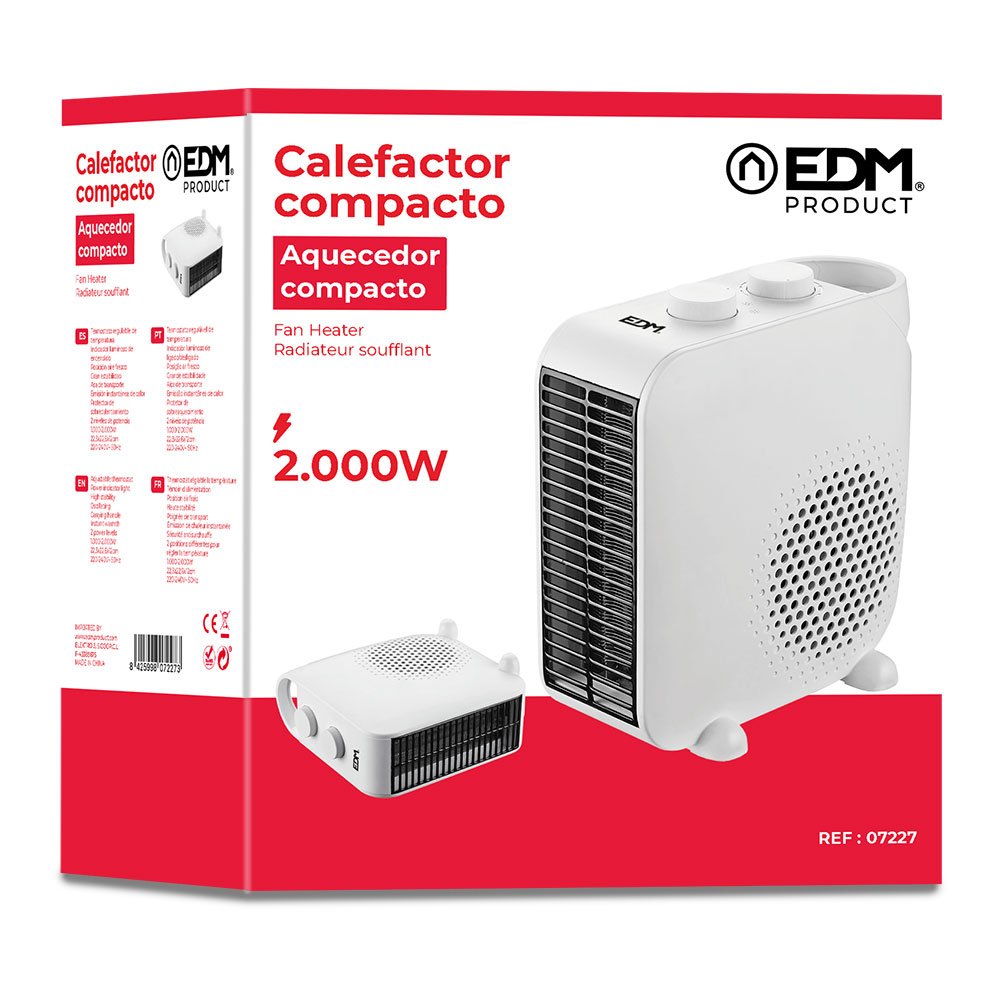 Calefactor 2en1 1.000-2.000w Edm
