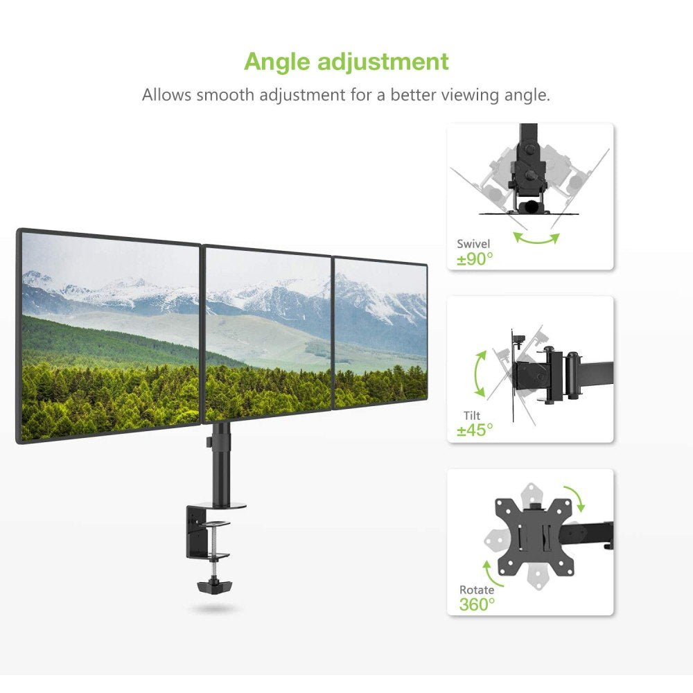 EAN 8057685301757 - Techly ICA-LCD 482-T soporte para monitor 61 cm (24") Escritorio Negro imagen 5