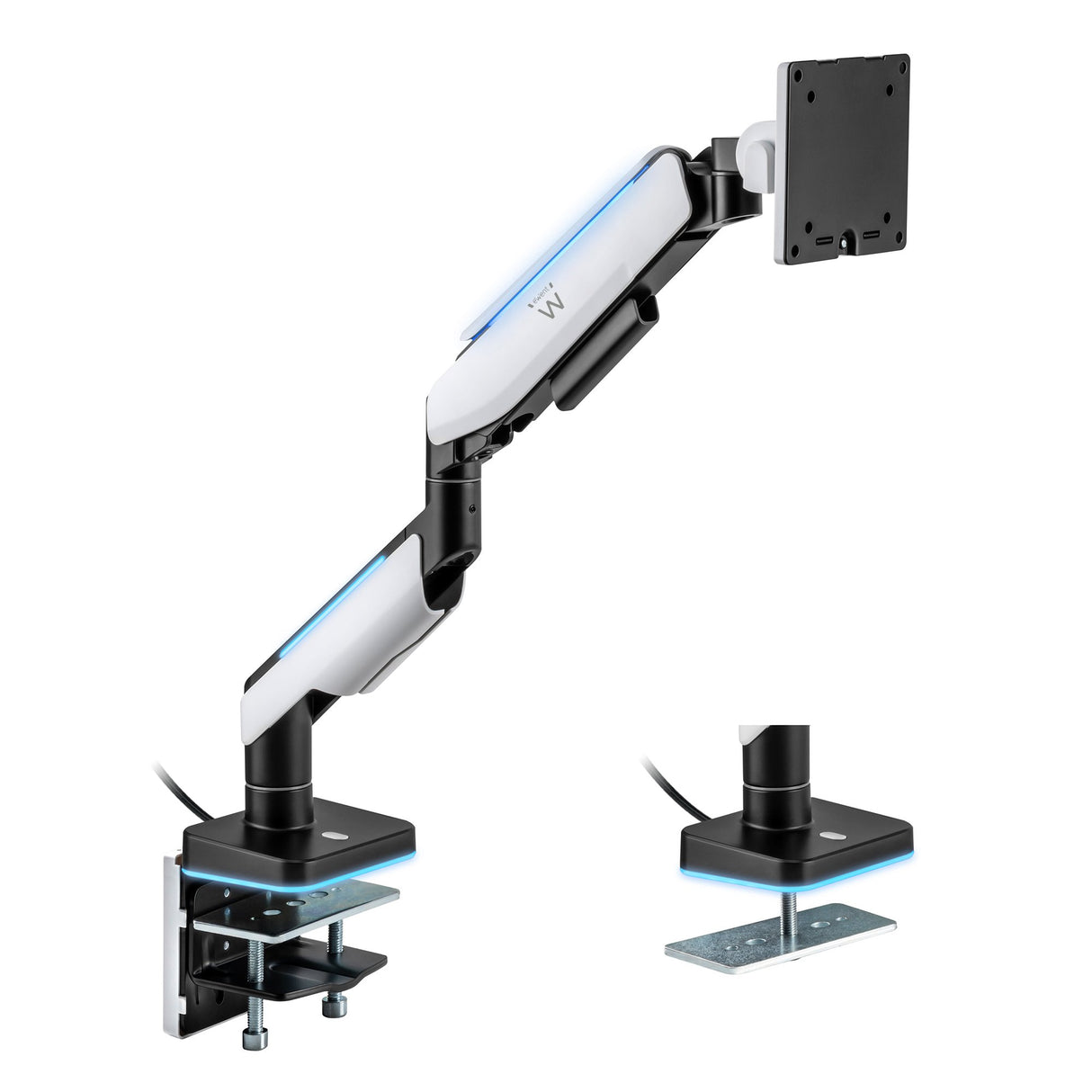 EAN 8052101433388 - Ewent EW1509 soporte para monitor 124,5 cm (49") Escritorio Negro, Blanco imagen 1