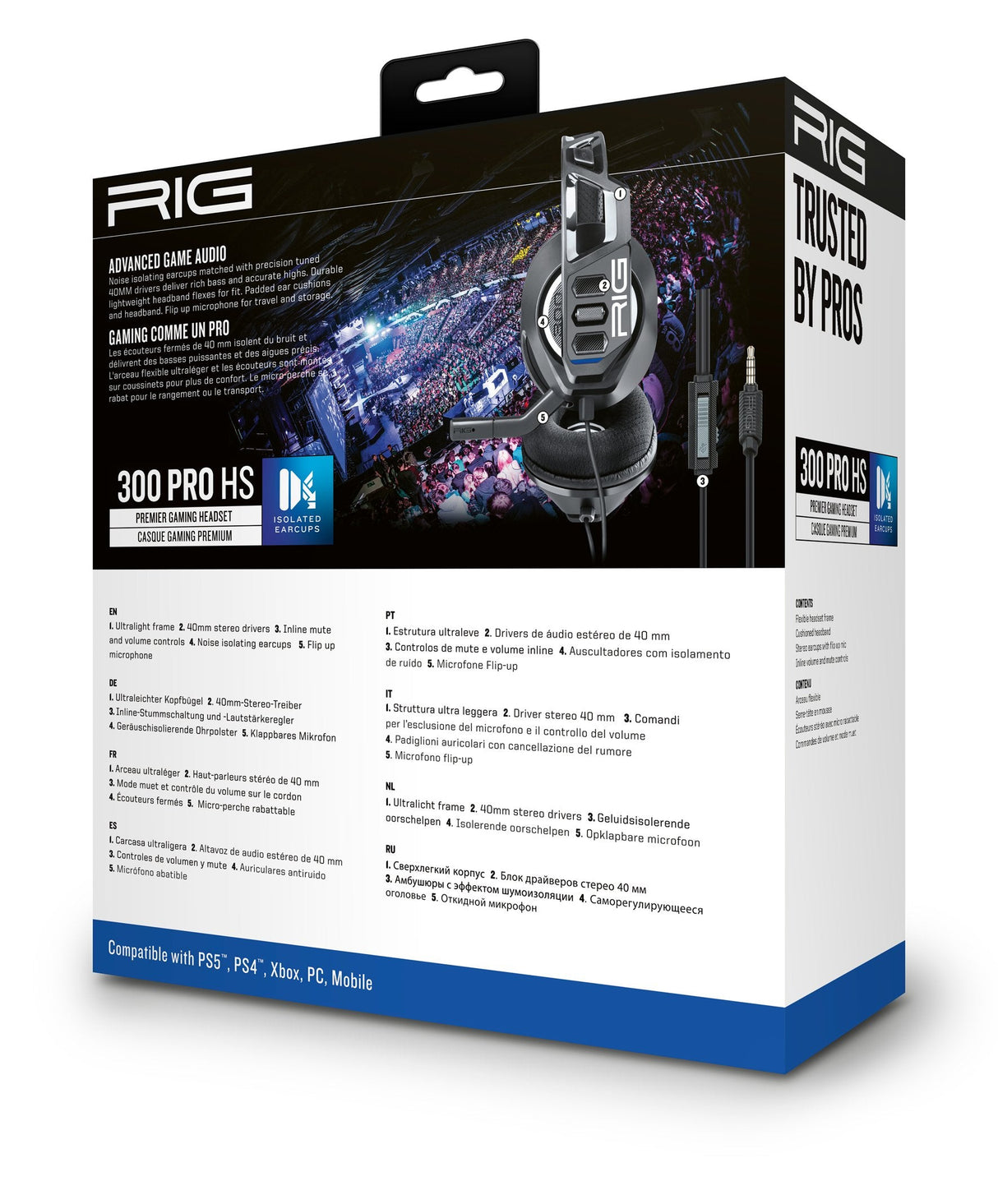 EAN 3665962009231 - NACON RIG 300 PRO HS Auriculares Alámbrico Diadema Juego Negro imagen 4