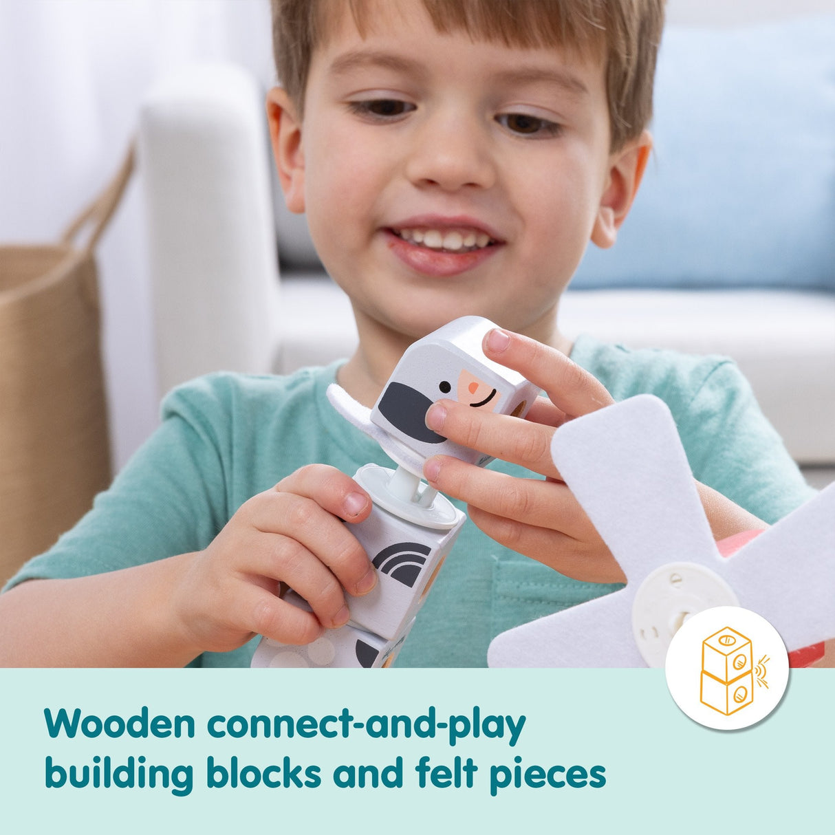 Spinmaster Melissa & Doug - Blockables Bauernhoffreunde Set 6074896