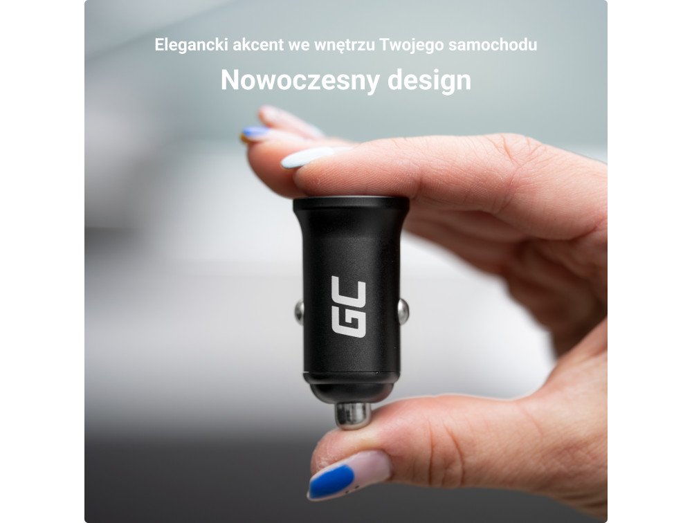 EAN 5904326375833 - Green Cell GC CADM-GC-36AA - USB-Ladegeraet 36 W 2x USB-A schwarz Linterna, GPS, Auriculares, Teléfono mó imagen 6