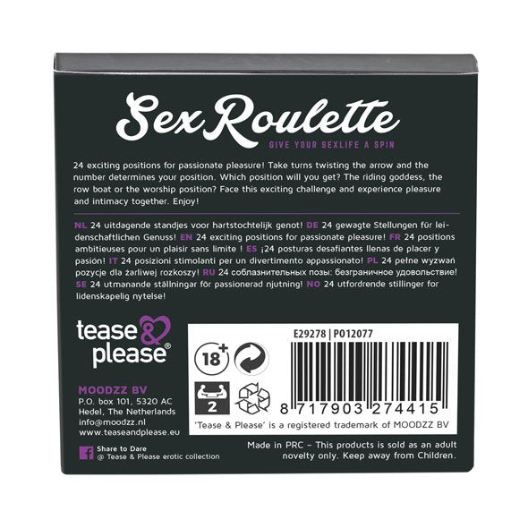 EAN 8717903274415 - Tease and Please Sex Roulette Kamasutra Rueda de Wartenberg Cualquier género NL EN DE FRNL EN DE FR ES SE imagen 2