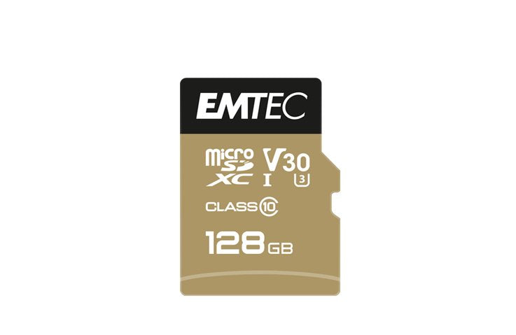 Emtec Microsd Card 128gb Sdxc Cl.10 V30 Pro + Adapter