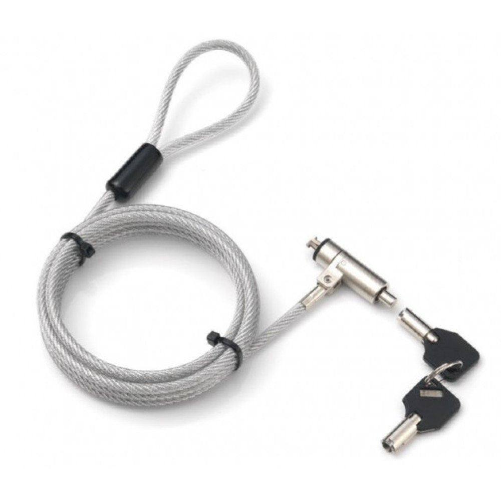 Techly Iq-Lok-13-Kt Cable De Seguridad Para Laptop Wedge-Lock Con Llave 1.8m
