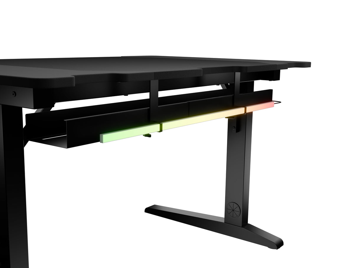 Mesa Gaming Genesis Holm Modular 120 Rgb Negro 120x75 Cm