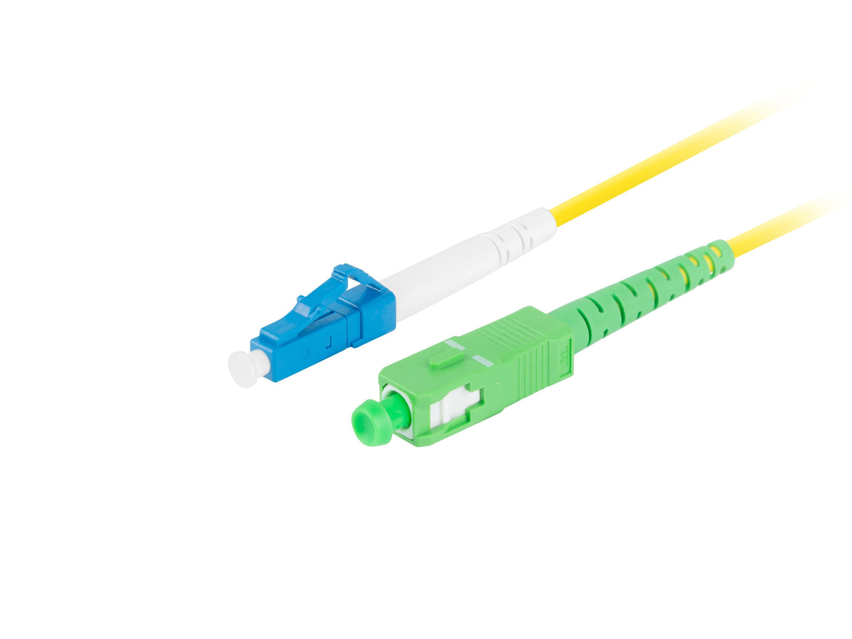 Cable Fibra Óptica 5m Lanberg Mono Lc/Upc-Sc/Apc Simplex G657a1 Lszh Amarillo