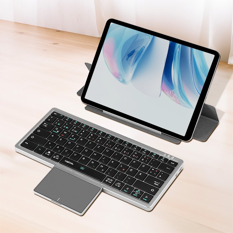 Logilink Multi-Device-Tastatur Bt 5.1 M. Trackpad