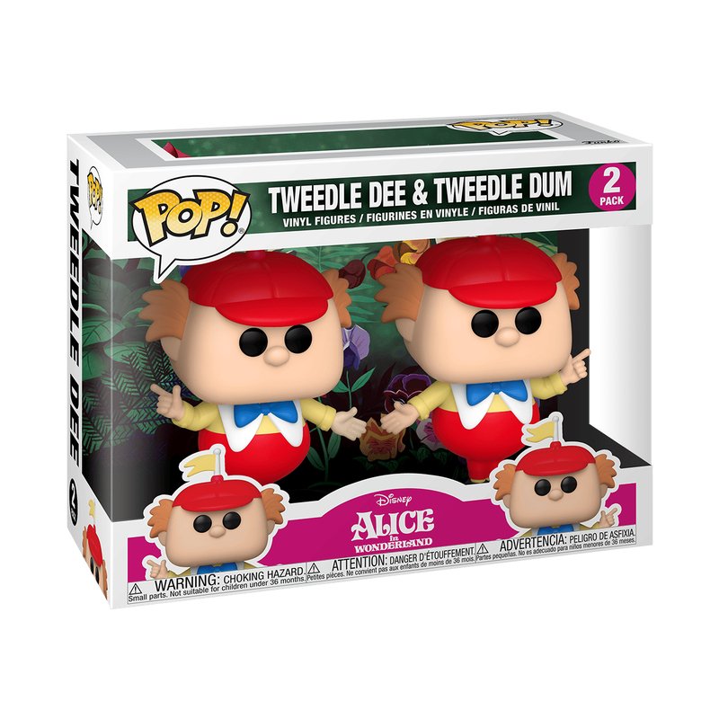 Set 2 Figuras Pop Disney Alicia En El Pais De Las Maravillas Tweedle Dee And Dum