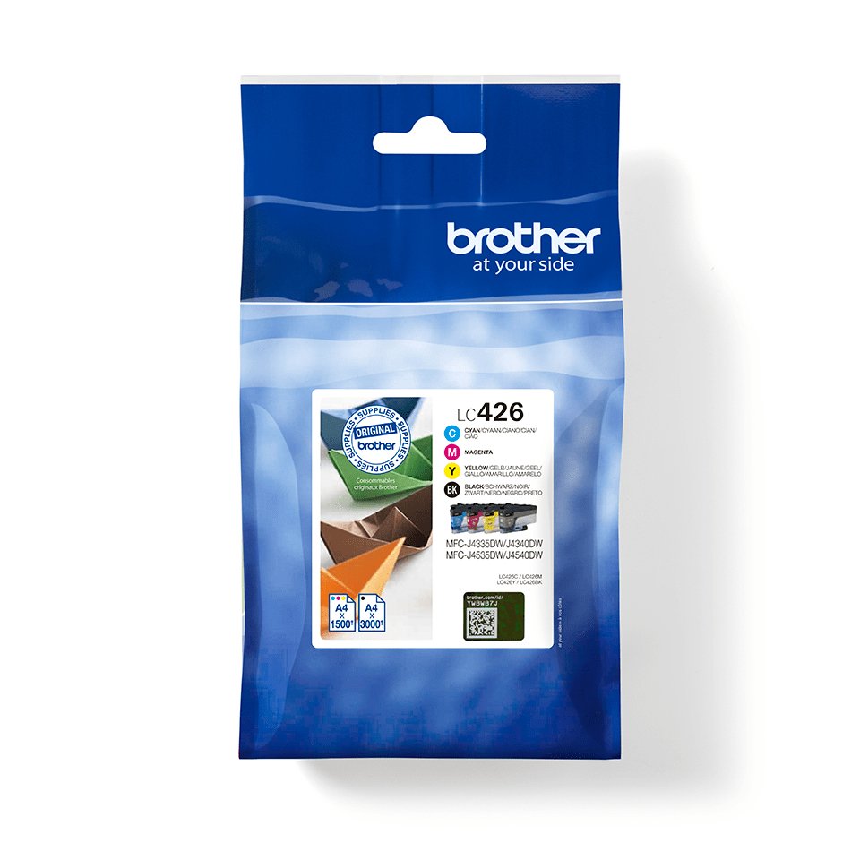 EAN 4977766817332 - Brother LC426VAL cartucho de tinta 4 pieza(s) Original Negro, Cian, Magenta, Amarillo imagen 1