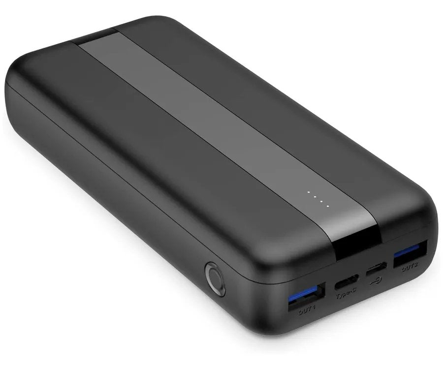 Contact Bateria Externa/Power Bank 20000mah 10w - Ultra Ligera - Carga Rapida Y Simultanea - 2x Usb-A, 1x Usb-C