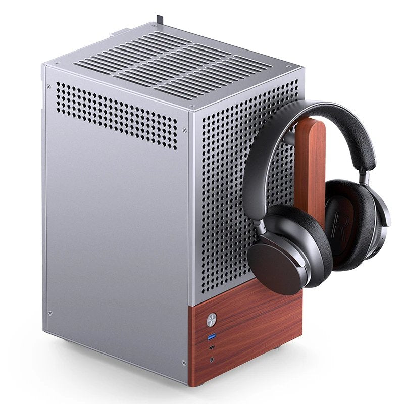 Jonsbo T6 Pc Carcasa, Mini-Tower, Mini-Itx, Tempered Glass, Madera - Plateado