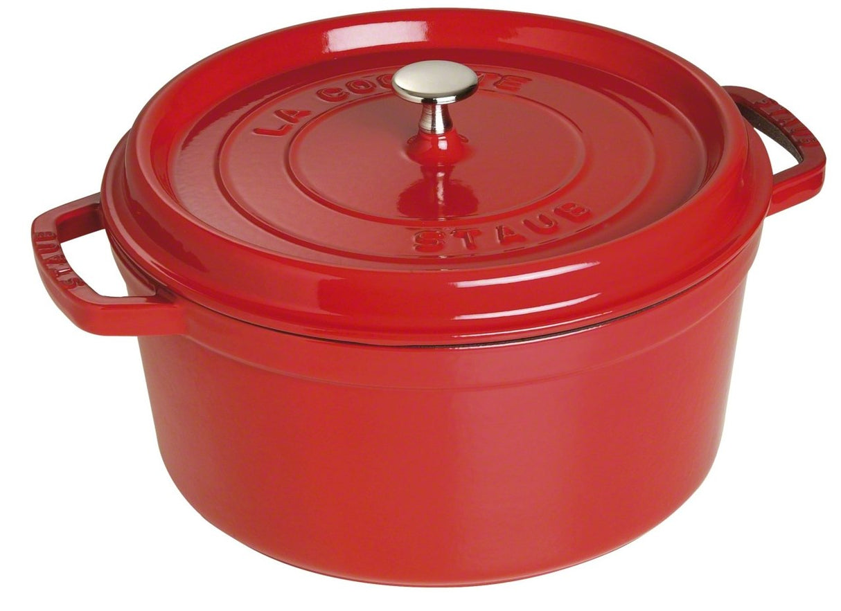 Staub Gusseisen Fr, Rund, 28 Cm, Kirschrot
