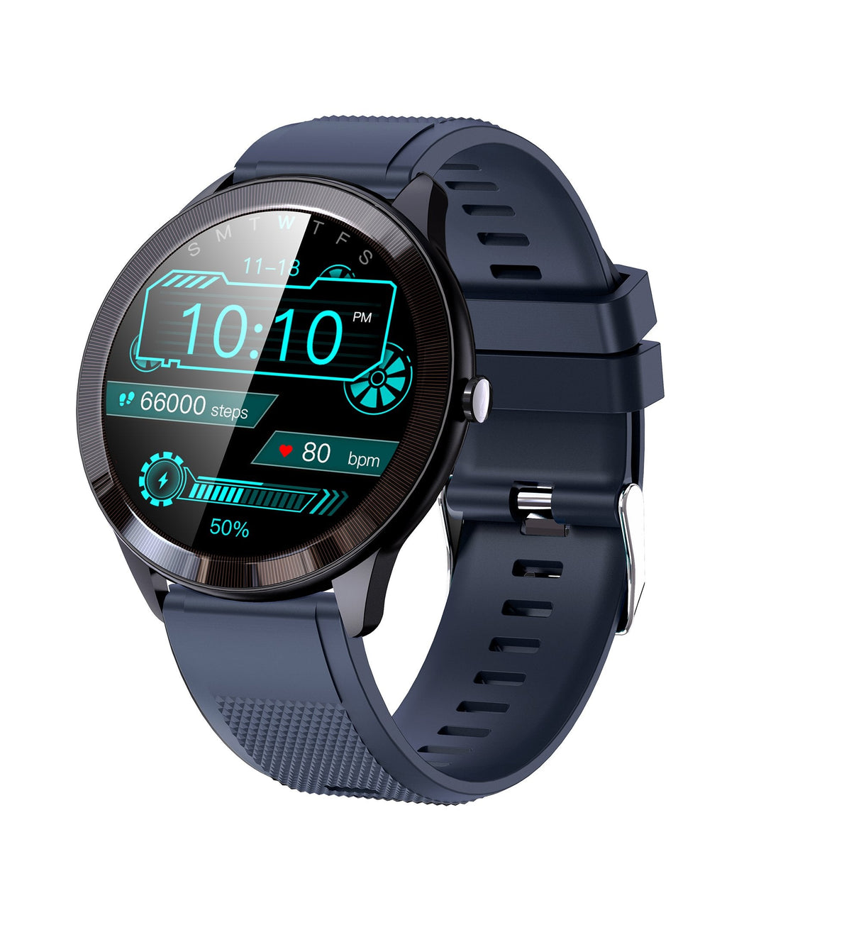Smartwatch Leotec 1,28" Multisport Wave Azul Pantalla Redonda