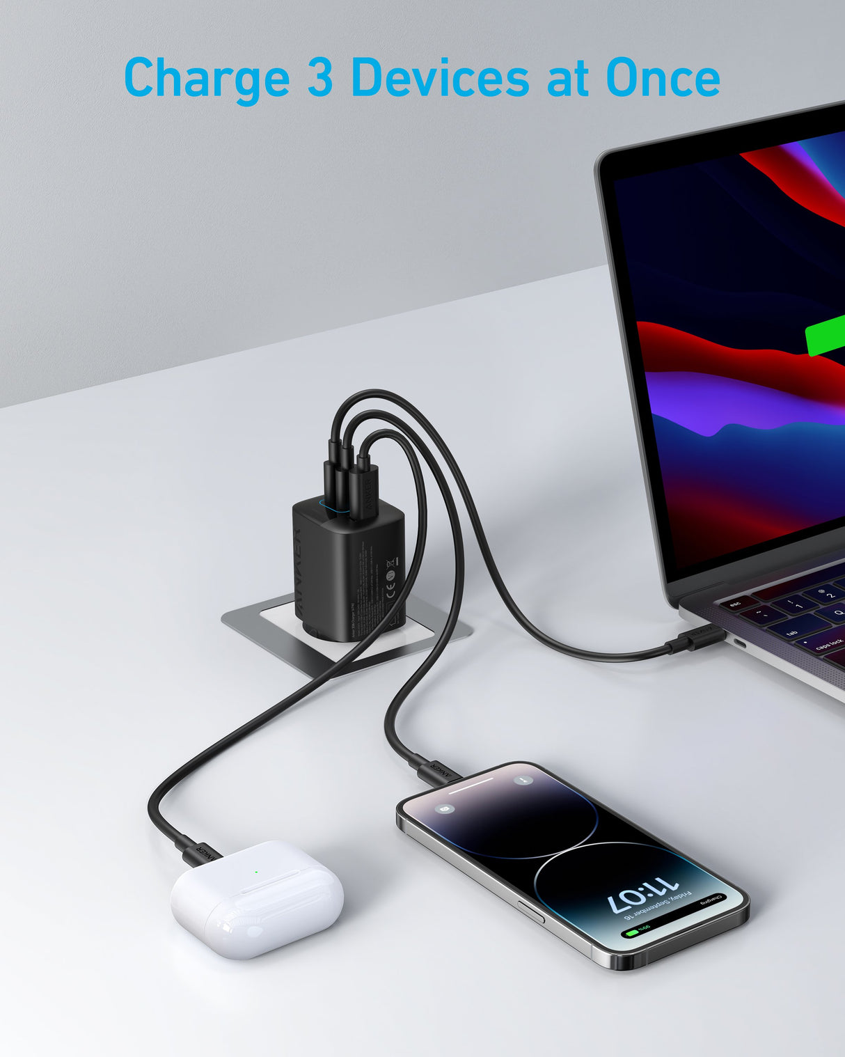 EAN 0194644133276 - Anker 336 Charger (67W) Ordenador portátil, Teléfono móvil, Portátil, Batería portátil, Smartphone, Reloj imagen 3