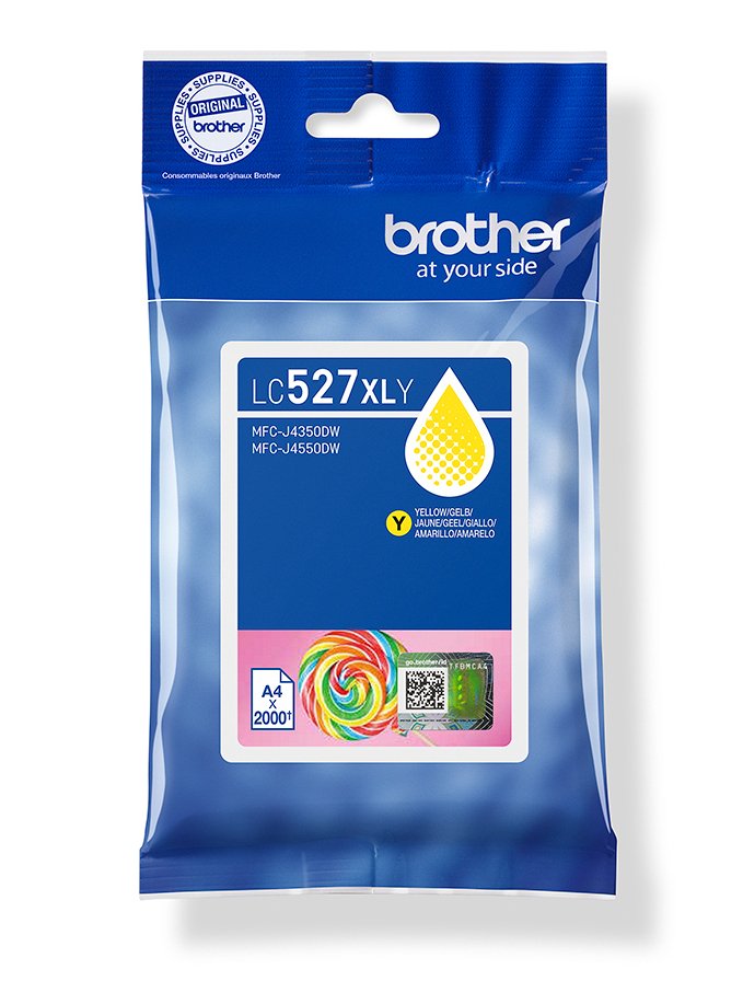 EAN 4977766839709 - Brother LC527XLY cartucho de tinta 1 pieza(s) Original Alto rendimiento (XL) Amarillo imagen 1