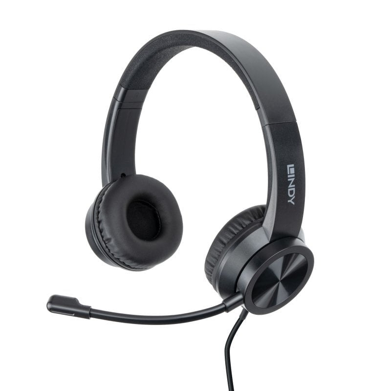 Auriculares Lindy 20439 Alámbrico Usb Tipo C Negro