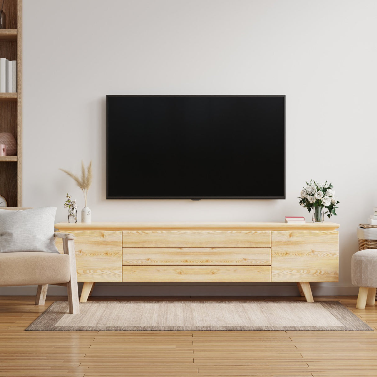 EAN 8433281011960 - TooQ LP1080F-B soporte para TV 2,03 m (80") Negro imagen 2