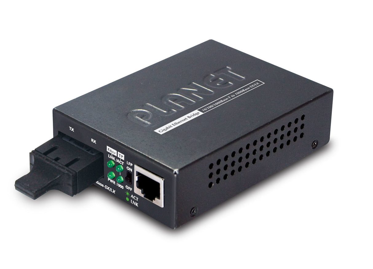 EAN 4711213686214 - PLANET GT-802S convertidor de medio 1000 Mbit/s 1310 nm Negro imagen 1