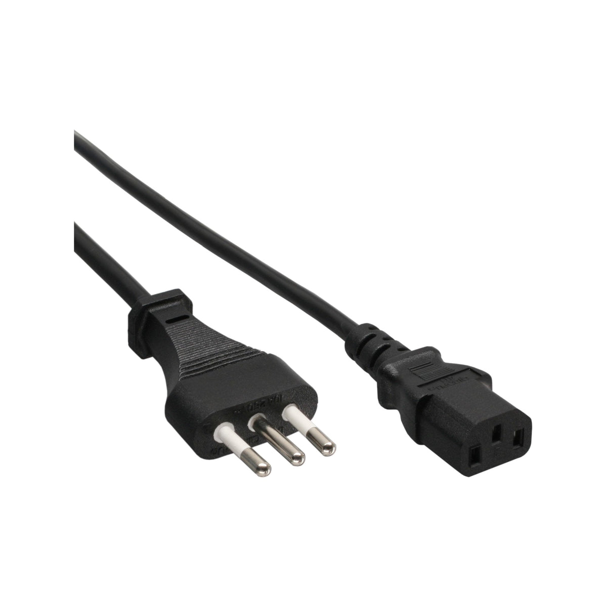 Cable De Alimentación Inline, Enchufe De Italia A Enchufe Iec, 0,5 M