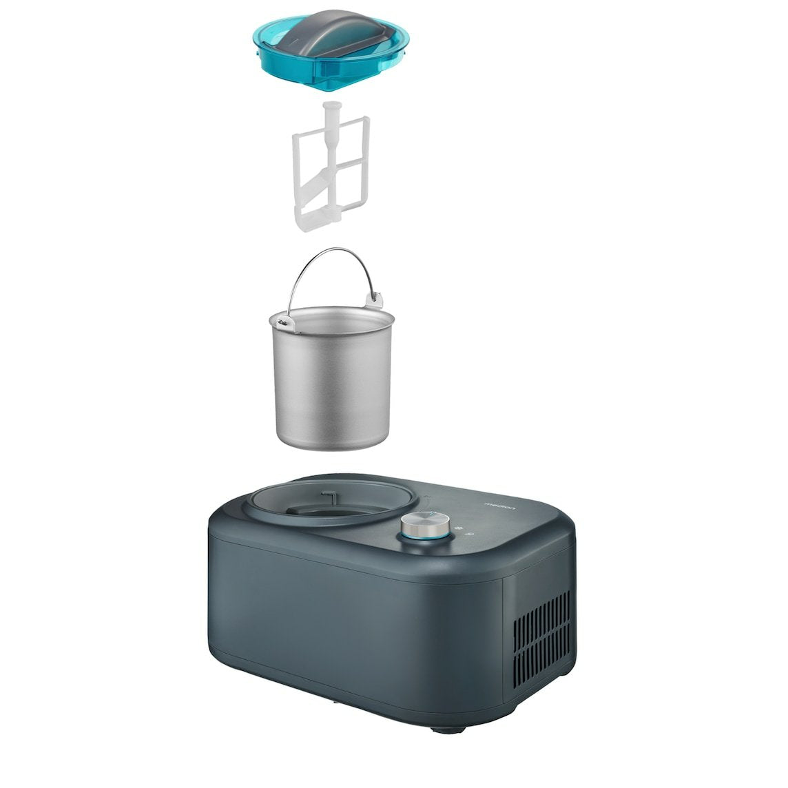 Medion Life Eismaschine Md 10169 (Negro/Edelstahl, Para 1.00ml Eiscreme, 100 Watt) 50077600