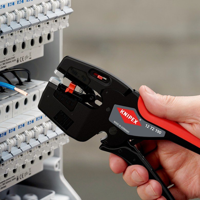 EAN 4003773088592 - Knipex 12 72 190 pelacable Negro, Rojo imagen 13