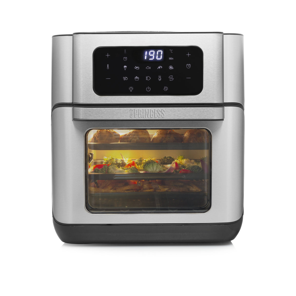 EAN 8713016091451 - Princess 182065 Sencillo 10 L Independiente 1500 W Freidora de aire caliente Plata imagen 45