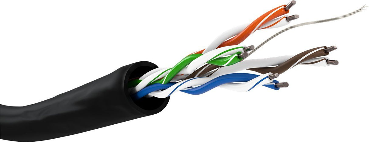 EAN 4040849571985 - Goobay 57198 cable de red Negro 100 m Cat5e U/UTP (UTP) imagen 1