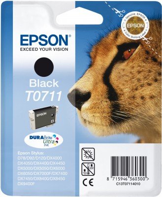 Cartucho Original Epson T0711 Negro - C13t071140b0 Ml-7.4pag-240