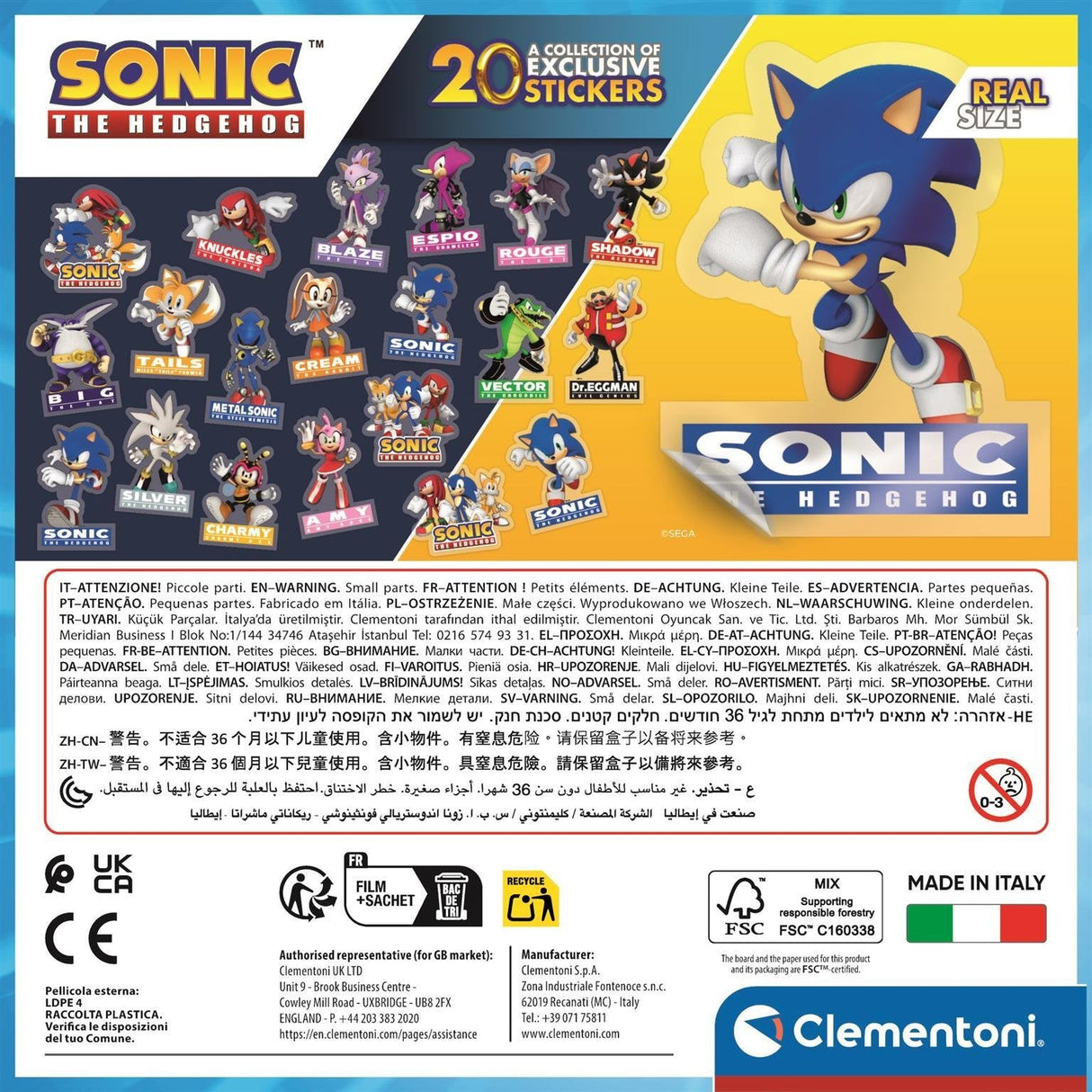 Puzzle Sonic The Hedgehog 180pzs