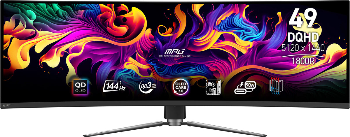 Msi Mpg 491cqp Qd-Oled 49" Qd-Oled Dqhd 144hz Usb-C Curvo