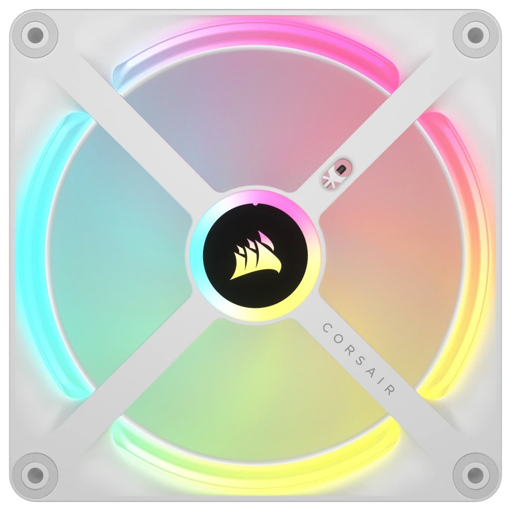 EAN 0840006698005 - Corsair iCUE LINK QX140 RGB Carcasa del ordenador Ventilador 14 cm Blanco 2 pieza(s) imagen 3