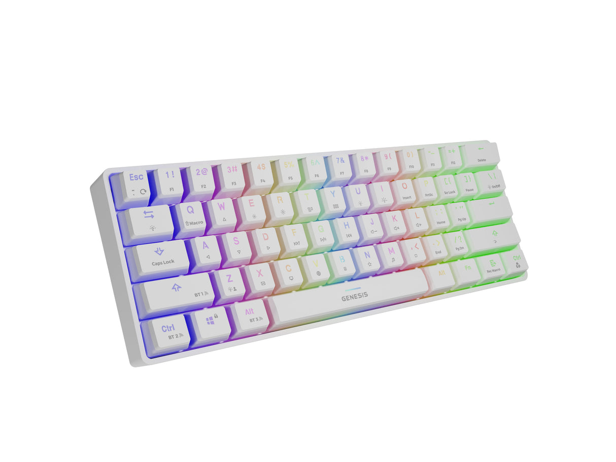 EAN 5901969432282 - GENESIS Thor 660 teclado Juego USB + Bluetooth QWERTY Internacional de EE.UU. Blanco imagen 3