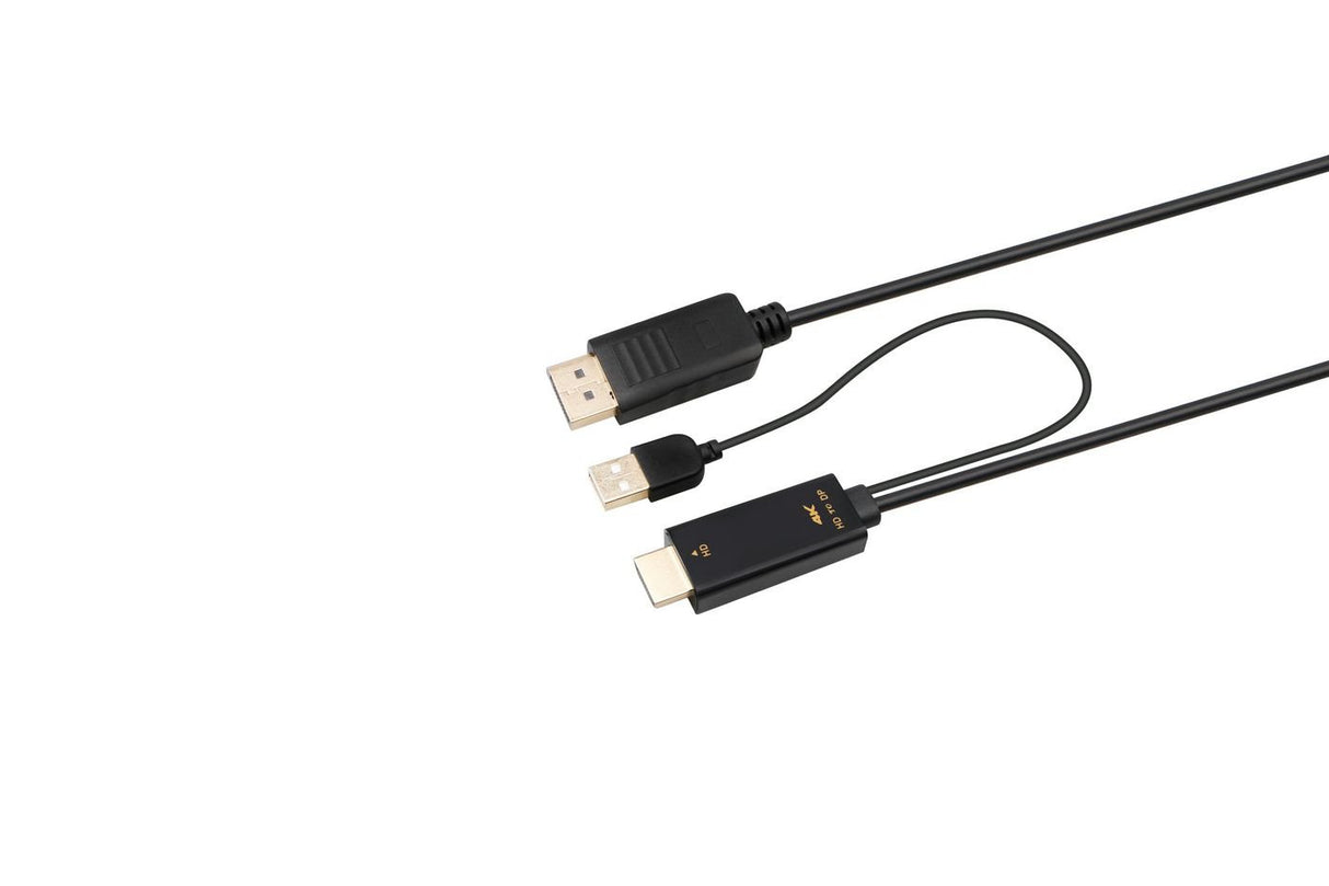 EAN 5706998967756 - Microconnect HDMI-DP-CON3 adaptador de cable de vídeo 3 m HDMI tipo A (Estándar) DisplayPort Negro imagen 1
