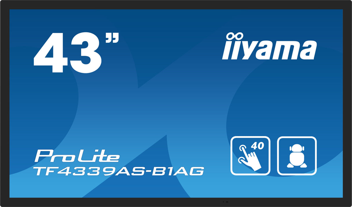 EAN 4948570123872 - iiyama TF4339AS-B1AG pantalla para PC 108 cm (42.5") 3840 x 2160 Pixeles 4K Ultra HD LED Pantalla táctil imagen 2