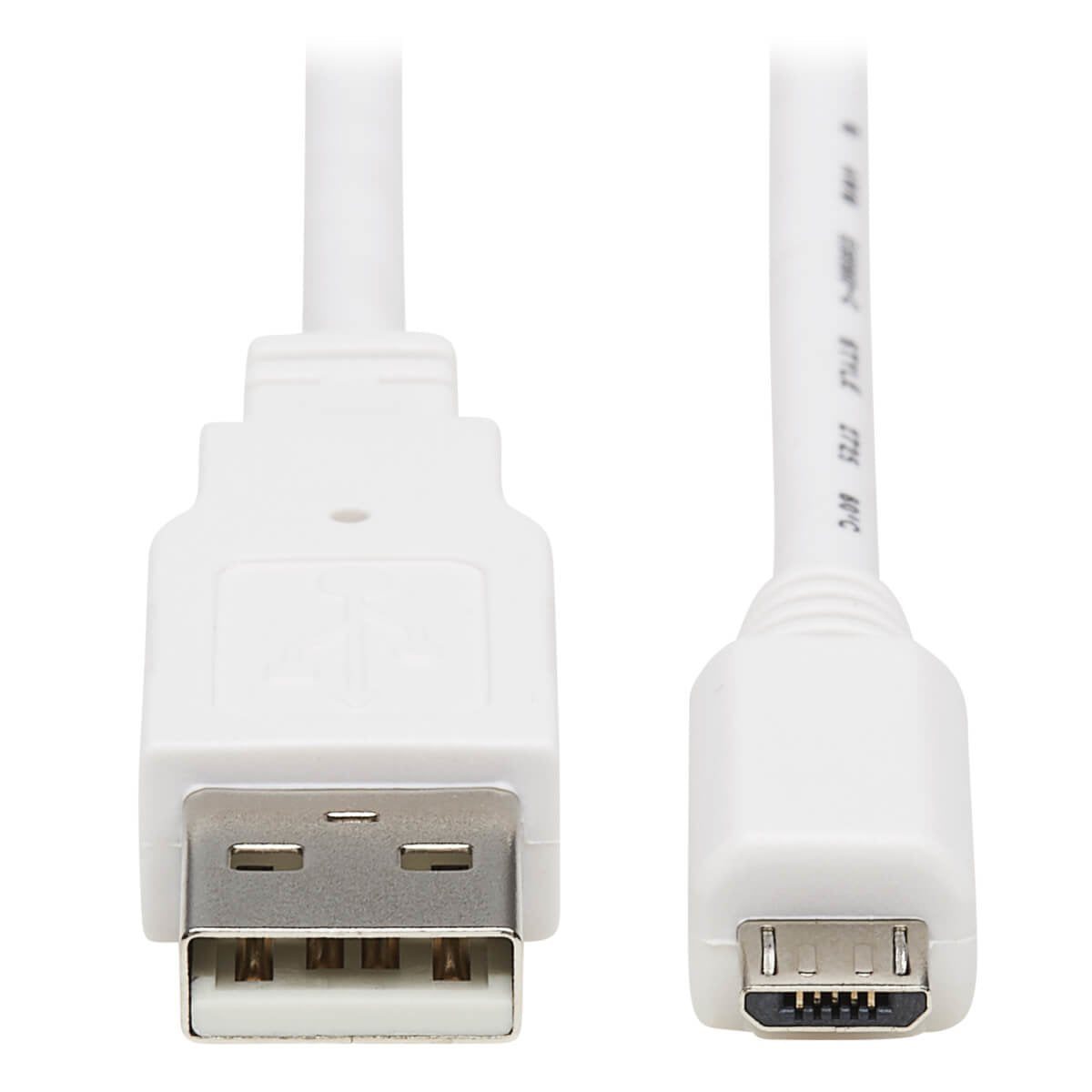 Eaton Tripp Lite Safe-It Usb-A To Usb Micro-B Antibacterial Cable (M/M) Usb 2.0 White 6-Ft. (1.83 M)