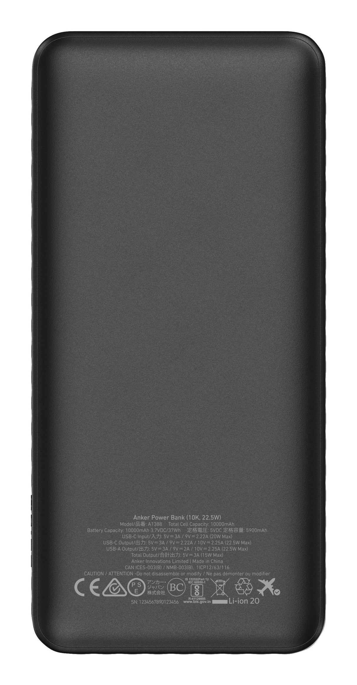 Powerbank Anker Power Bank 10000mah 22.5w Black
