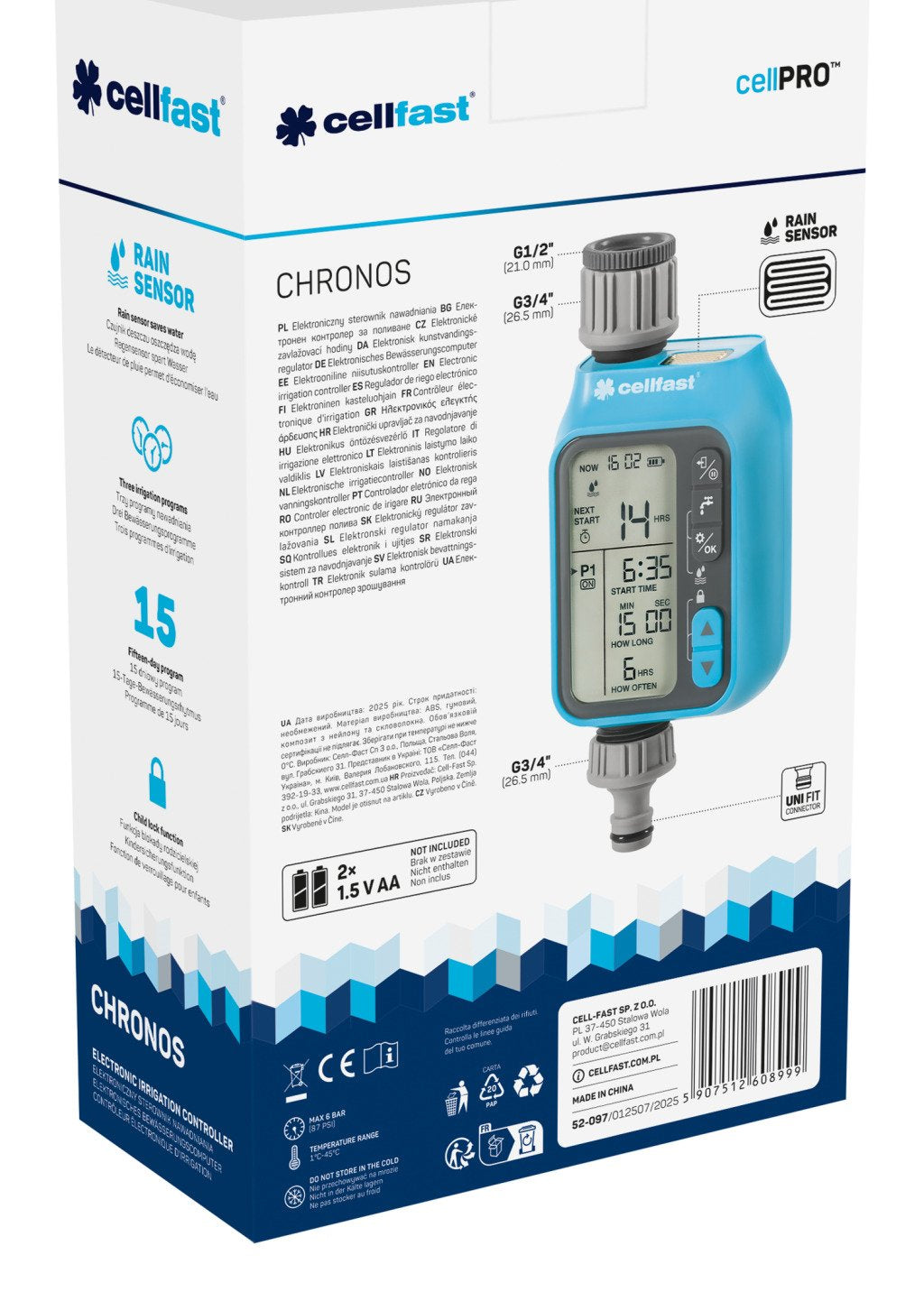 EAN 5907512608999 - CELLFAST CHRONOS Controlador imagen 3