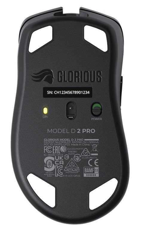 Raton Glorious Model D 2 Pro Wireless, 1k Polling - Negro