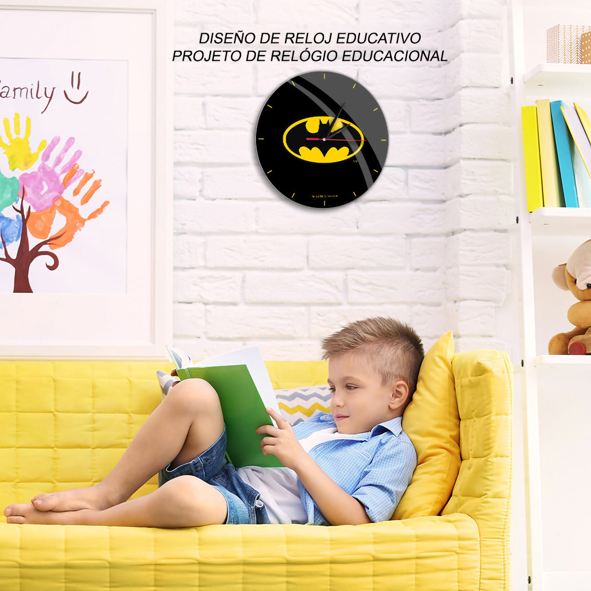 EAN 5903932117172 - ERT Group LCWWCBATMAN062 reloj de mesa o pared Reloj de pared mecánico Círculo Multicolor imagen 5