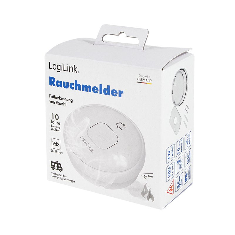 Logilink Sc0016 Detector De Humo Detector Fotoeléctrico De Reflexión Inalámbrico