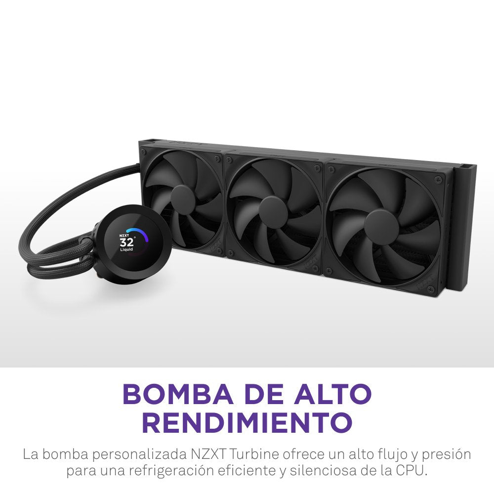 EAN 5056547205212 - NZXT Kraken Plus 360 Procesador Sistema de refrigeración líquida todo en uno 12 cm Negro imagen 3