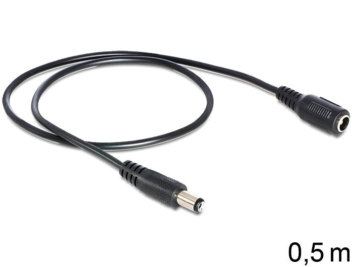 Delock 83290 Cable Dc Extension 5.5 X 2.1 Mm Male > Female