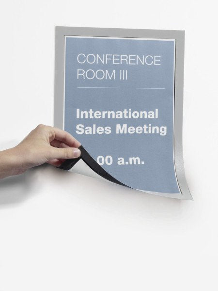 Marco Informativo Durable Duraframe Magnetic A4 5 Piezas Plateado