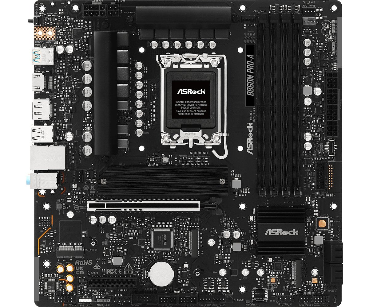 Asrock B860m Pro-A 1851 Matx Hdmi Dp Ddr5
