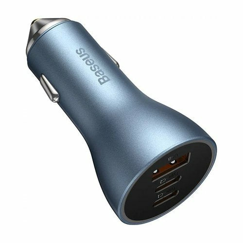 Baseus Car Charger Golden Contactor Pro C+C+U 65w Blue (Cgjp010003)