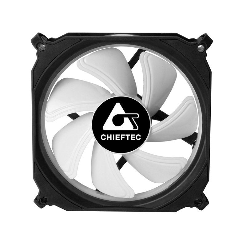 EAN 0753263075987 - Chieftec CF-1225RGB sistema de refrigeración para ordenador Carcasa del ordenador Ventilador 12 cm Negro imagen 2